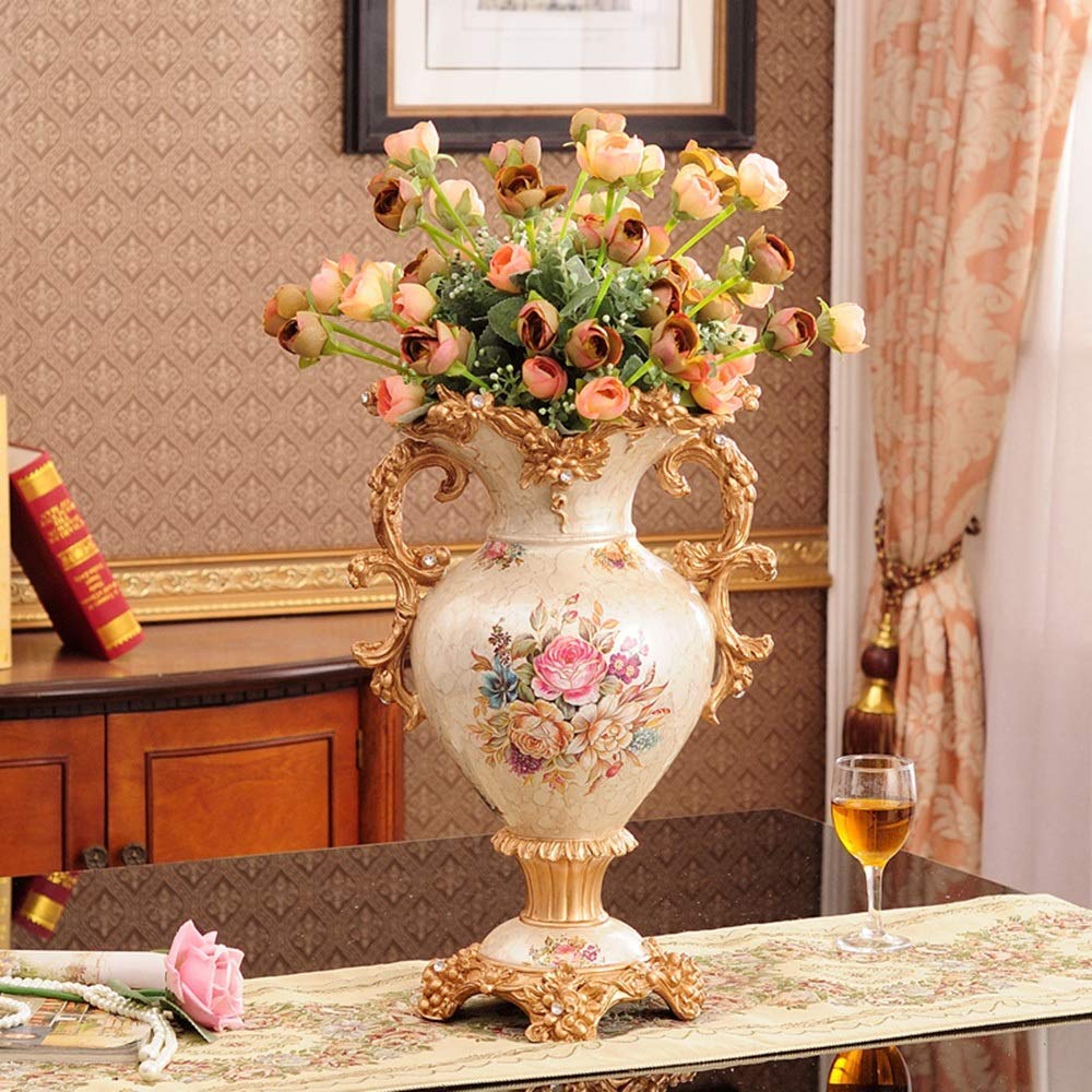 Amazon.com: ZR-DECOR European-Style Retro Resin Large Flower Vases